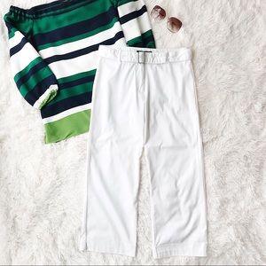 The Limited white cropped pants size 4